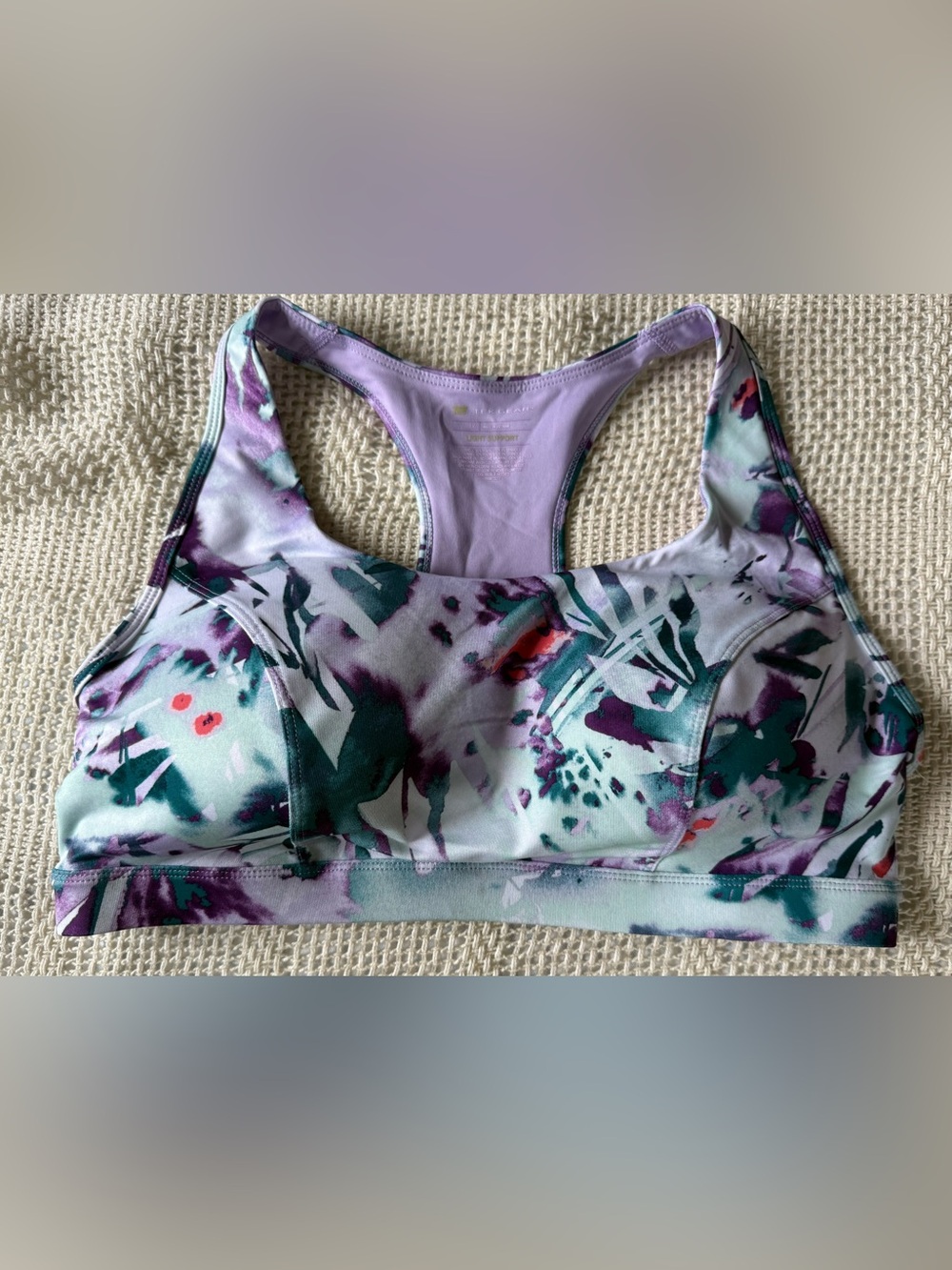 New Tek Gear 1X light support sports bra with Racerback